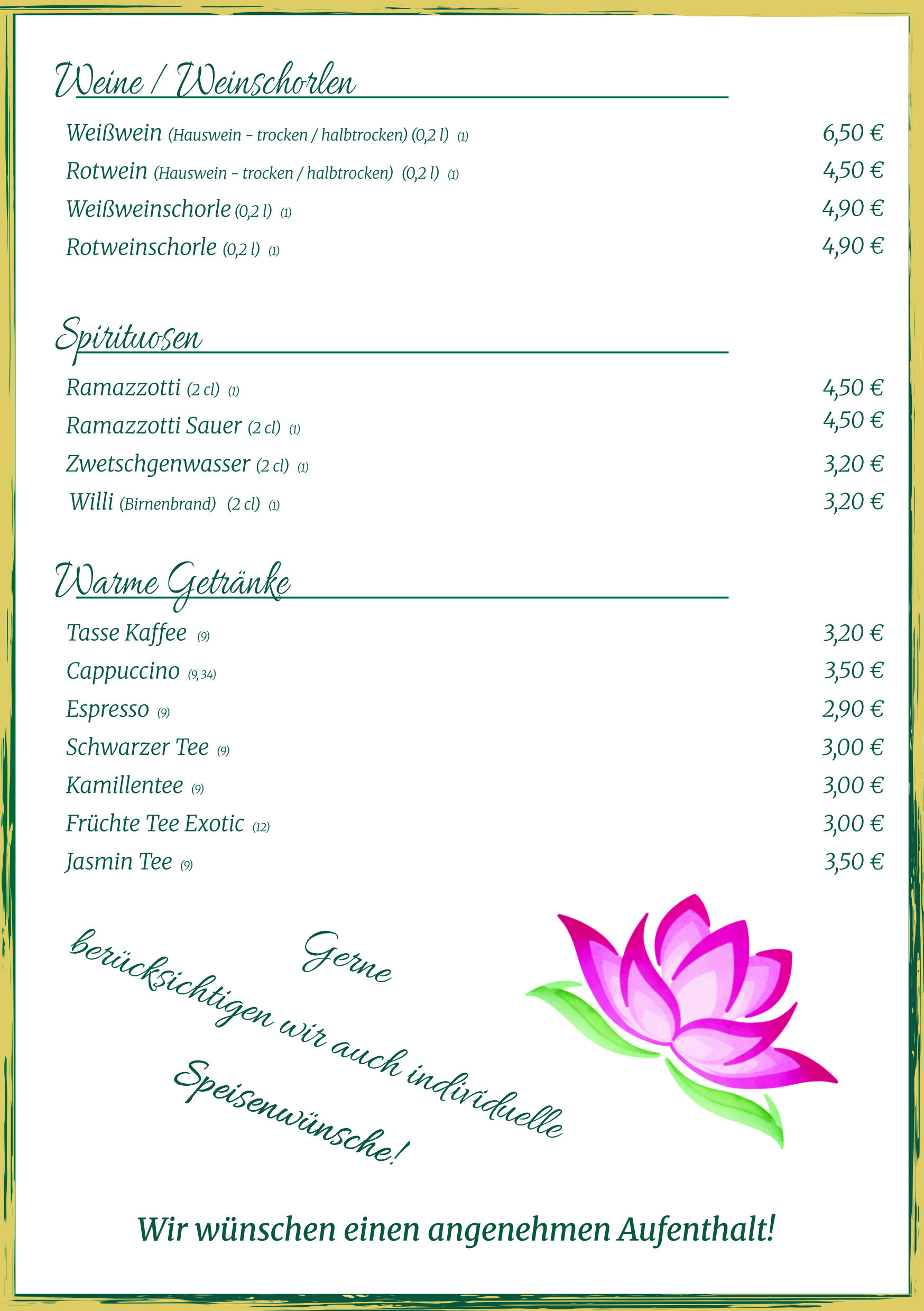 Speisekarte Seite 6